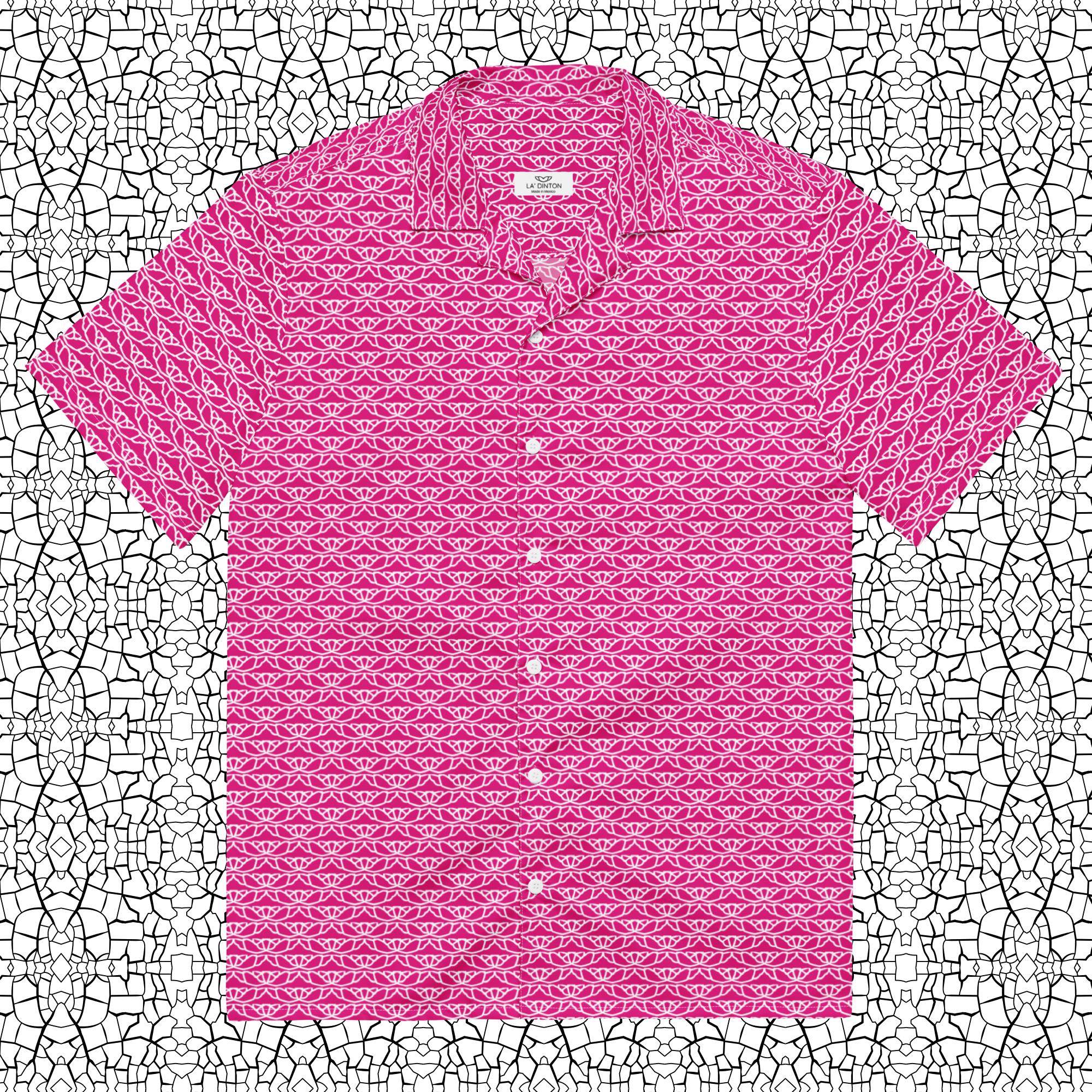 Louis Vuitton Pink 'Hawaiian Landscape' Shirt